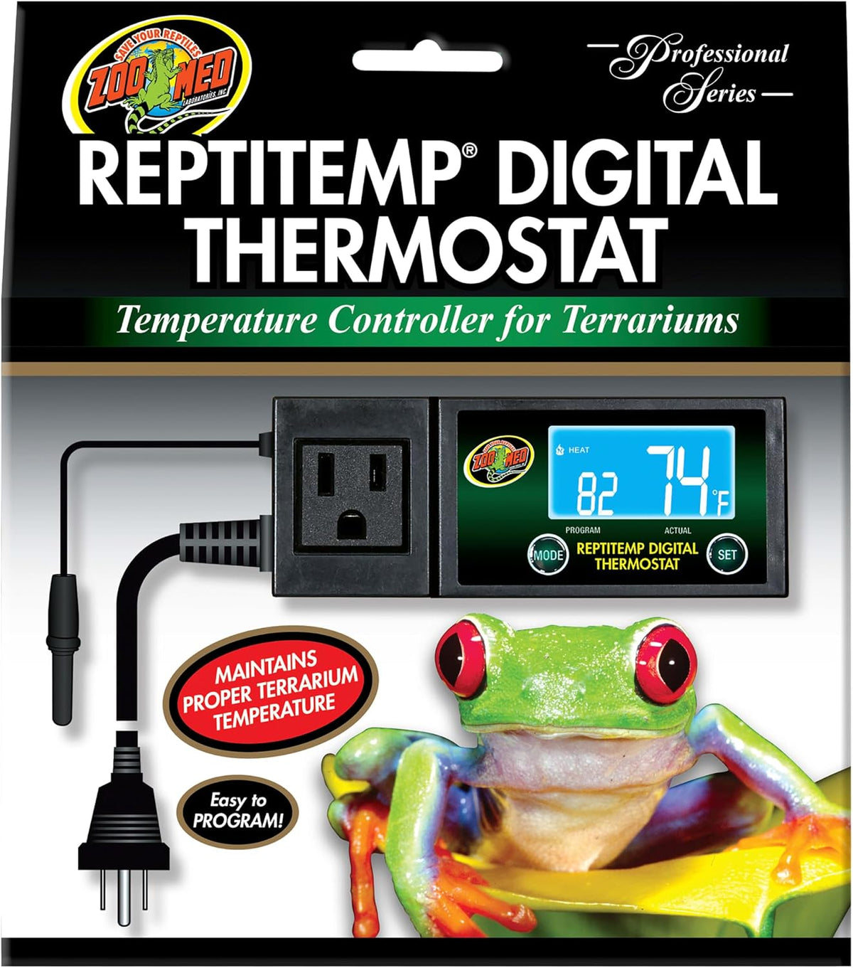 Zoo Med ReptiTemp Digital Thermostat – Essentials for Reptiles And Amphibians