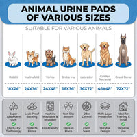 Washable Pee Pads for Dogs - 24"x36" (Pack of 2) / Blue Floral - image 4