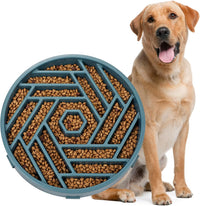 WHIPPY Slow Feeder Dog Bowl - navy blue