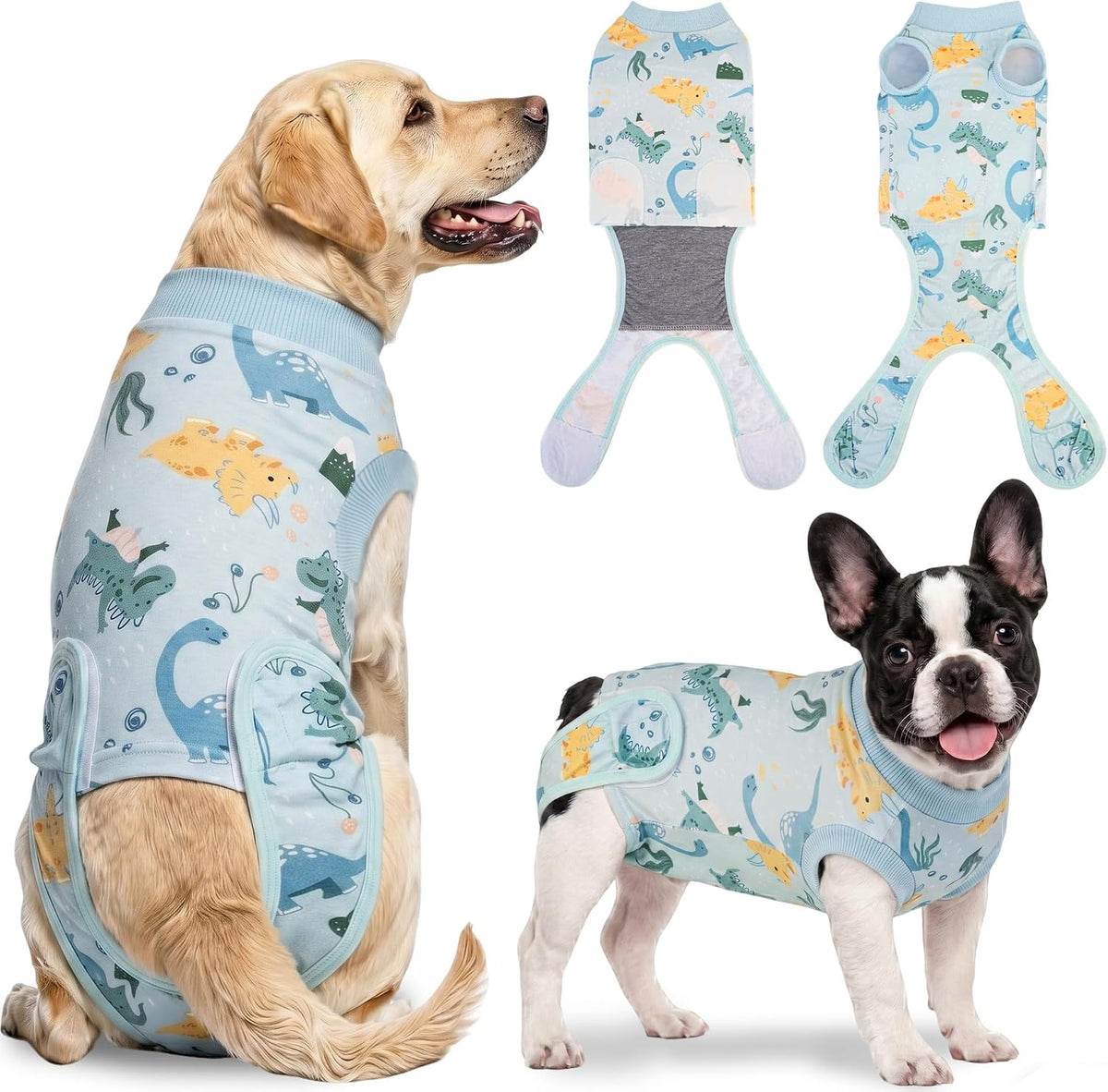 Female Dog Recovery Suit After Spay – 3 Patterns, S–2XL