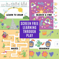Totebook kids travel activity kit with tethered dry erase markers and ocean theme activity book - view 40