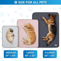 PetAmi Waterproof Dog Cooling Mat Pet Pad for Crate Couch Bed - Pink / X-Large (60x80) - image 4