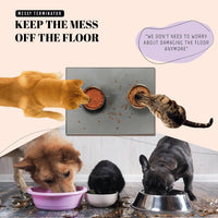 AVERYDAY 32x24 Waterproof Silicone Dog Food Mat - Grey / 32" x 24" - image 2