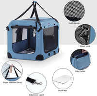 Portable Collapsible Dog Crate - Blue / 40.0"L x 27.0"W x 27.0"H - image 3