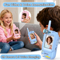Video Walkie Talkies for Kids - Dark Pink+Dark Blue - image 2