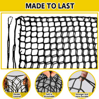 Climbing Net for Kids - 9.9FT x 9.9FT Double Layers Heavy Duty Playground Safety Net, Climbing - Black / 6.6' x 9.9' - image 4