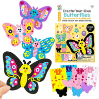 VKPI 4 Butterflies Foam Art Crafts Gift Kit - New Butterflies