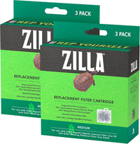 Zilla Reptile Pet Terrarium Water Filter Replacement Cartridge - Medium (Pack of 2)