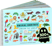 Cupkin Animal Habitats Sticker Book, 12 Coloring & Activity - Animal Habitats