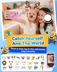 KOKODI Kids Smart Phone Toys - Minions Pink - image 4