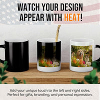 Custom Magic Mug Personalized Photo Coffee Mugs 11 Oz Customize Color Changing Cup with Photo Text Image Logo Ceramic Cups Gifts for Men Women Dad Mom Family Best Friend