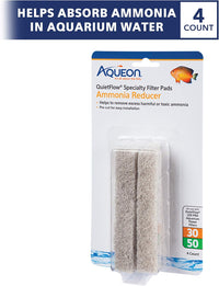 Aqueon QuietFlow LED PRO Ammonia Reducer 4 Count Filter Pads - For Model 30 and 50 / Ammonia - image 2