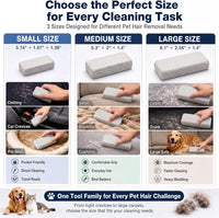 Abbylike 6 Pcs Pet Hair Remover Stone - 3 / Gray / 6.1 x 2.56 x 1.4 Inch - image 4