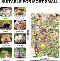 Rabbit Toys 20 Pack Bunny Toy Bunny Chew Toy Guinea Pig Treats Timothy Hay Toys Chips with Herbal Flowers Timothy Hay Grass Hamster Snacks Chinchillas Gerbils for Small Animals Teeth