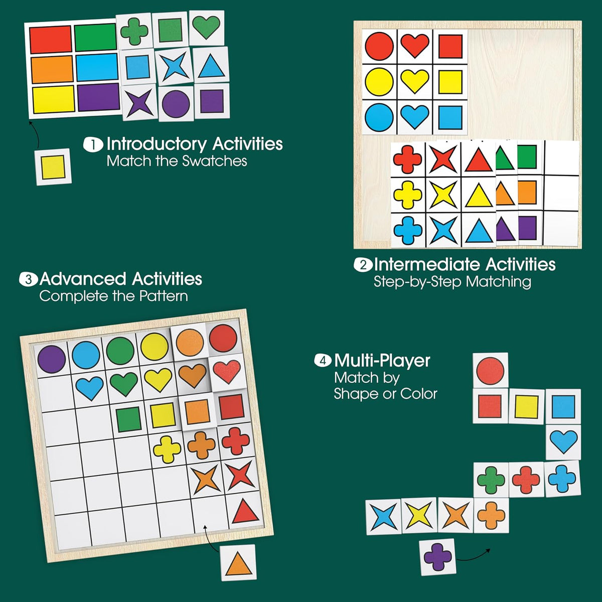 Keeping Busy Tile Matching Dementia Activities for Seniors - Matching Shapes Large - image 2