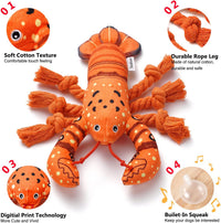 Dog Toy, Large Dog Squeaky Toys - Lobster - image 2