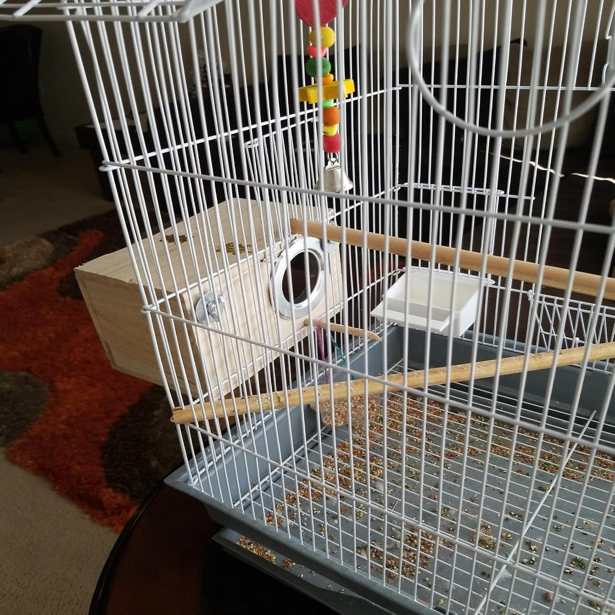 Transparent Parakeet Nesting Box - S: 7.67"x4.72"x4.72": - image 2