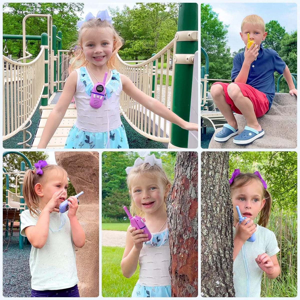 Inspireyes Kids Walkie Talkies - Mint Garden / 3 Pack - image 3