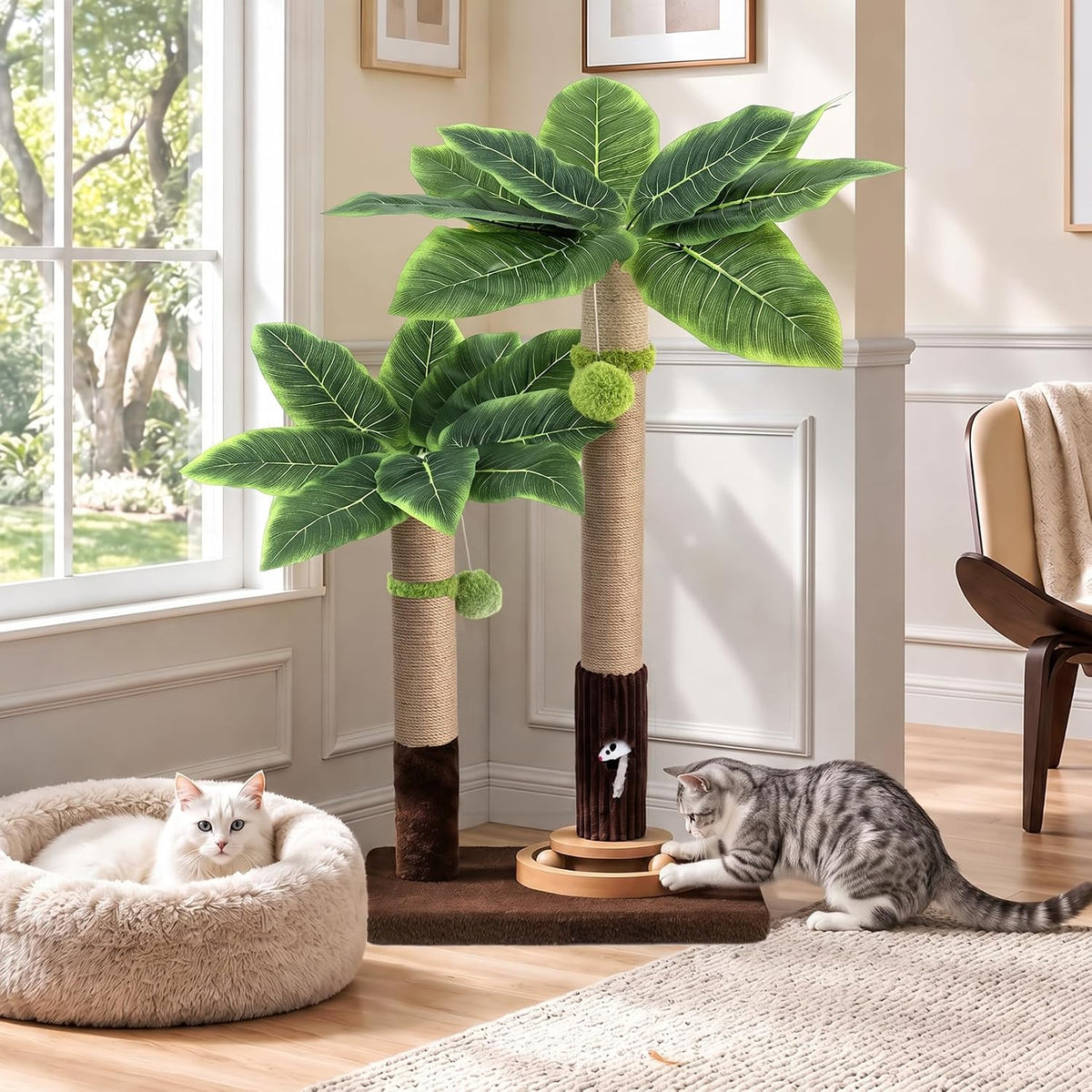 35" inch Cat Scratching Post - 37.8-Green / 37.8in
