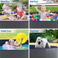 Niubya Foldable Dog Pool, Collapsible Plastic Dog Swimming Pool - 3XL - 72'' x 12'' - image 4
