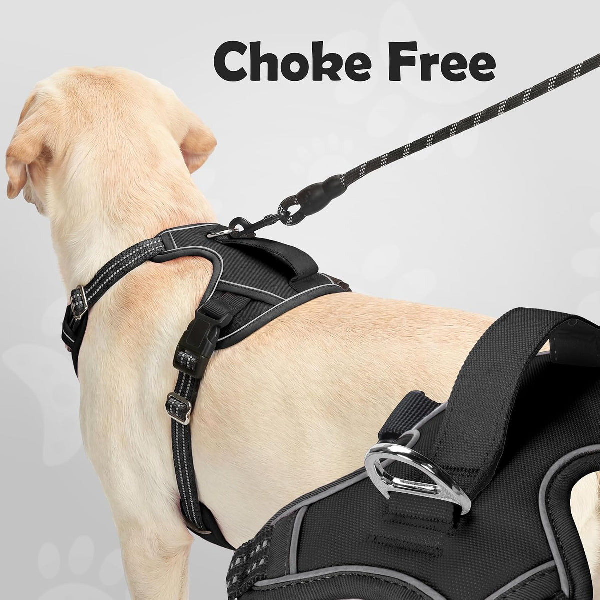 Funfox Dog Harness Medium Sized Dog - Black / Large - image 3