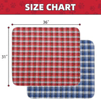 Dog Grass Pad with Washable Pee Pads for Puppy Potty Tray - Red & Blue / 31" x 36" (2 Pack) - image 2