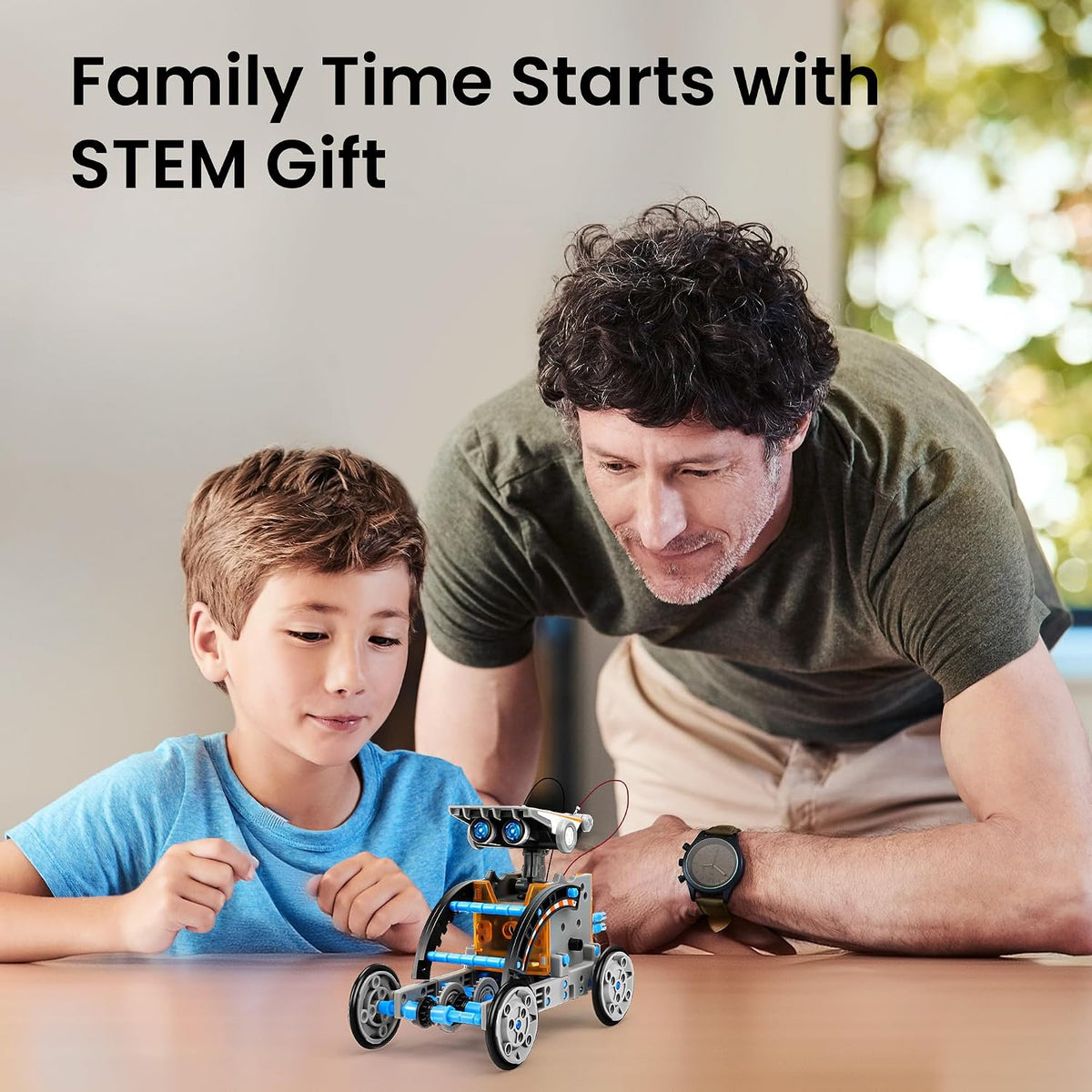 Sillbird 12-in-1 Solar Robot Building Kit STEM Gift for Boys Ages 8-13 – Fun for Kids & Family - 12in1-blue Grey - image 2