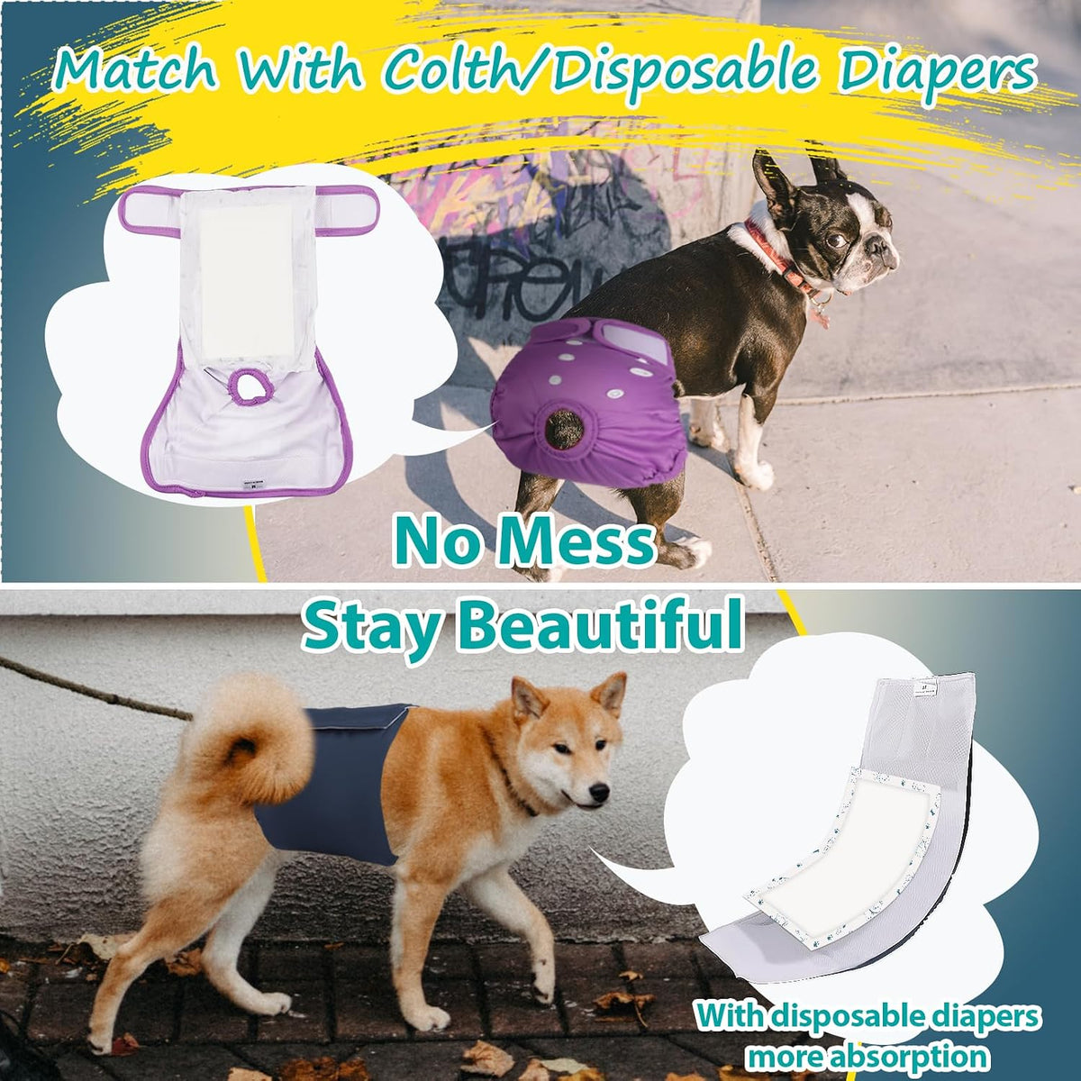 Disposable Dog Diaper Liners - L / 50.0 - image 2