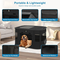 X-ZONE PET Dog Playpen, Puppy Cat Play Pen Portable Foldable Indoor/Outdoor Tent Crate Cage - Black / X-Large - image 3