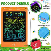 Zhehao LCD writing tablets for kids, 32 colorful 8.5 inch erasable doodle boards - view 17