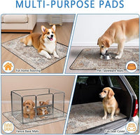 Washable Pee Pads for Dogs 2 Pack, Absorbent Reusable Puppy Pads Waterproof, Leakproof & Non-Slip Whelping Pad, Potty Training Pads for Dogs Playpen Mat 24x36
