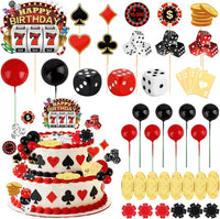 Hooqict 43 piece Halloween cake topper set with sign, tombstone, skulls, trees and spiders - view 9