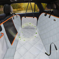 Luxury Dog Car Seat Cover for Back Seat Breathable Mesh Window Dog - Standard / GRAY