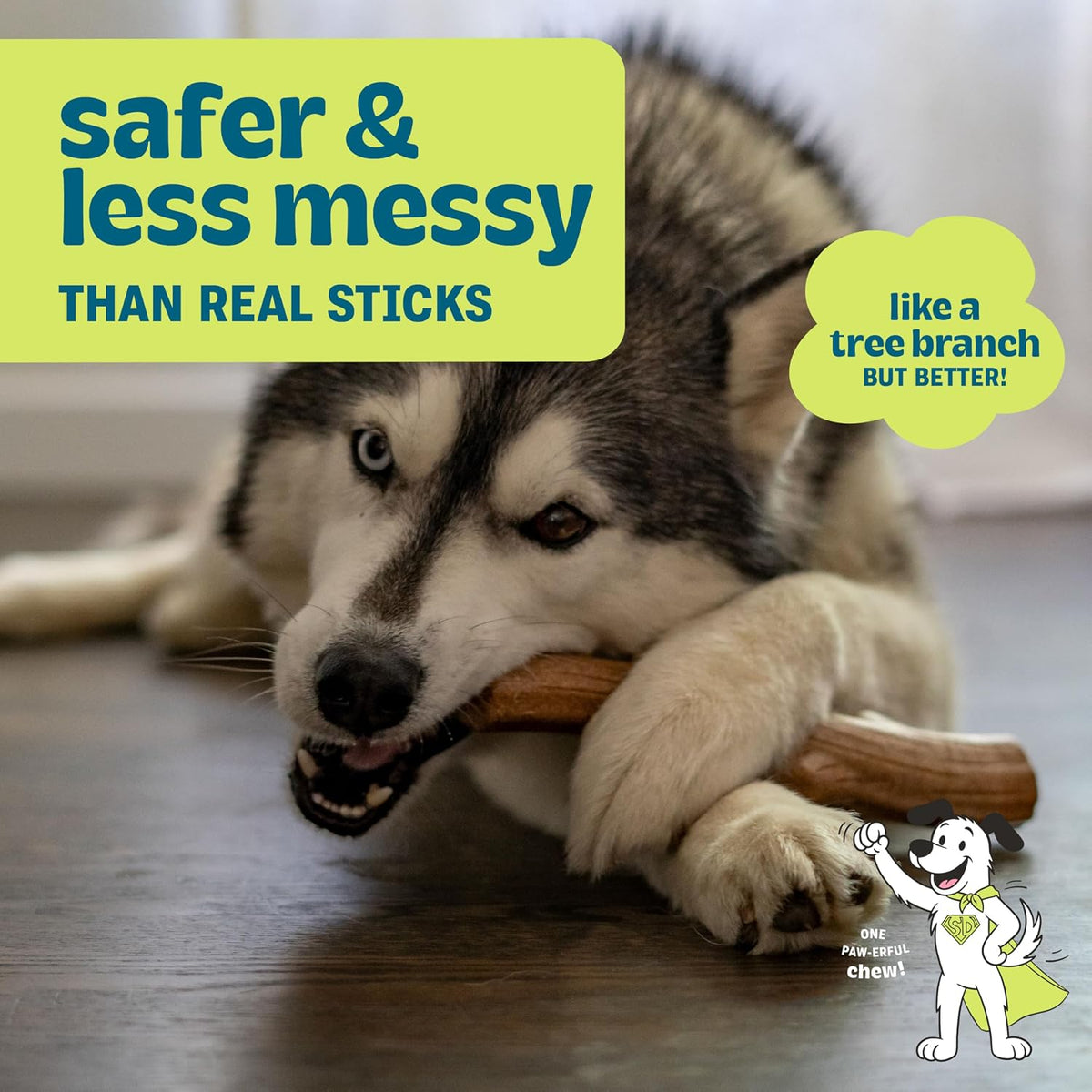 Super Dogwood Stick Dog Chew Toy, Made in USA, 11" - Medium (Pack of 1) - image 2