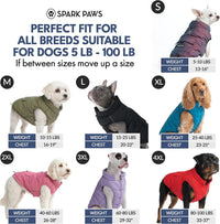 Spark Paws Dog Winter Coat Jacket - Dusty Pink / 4XL - image 2