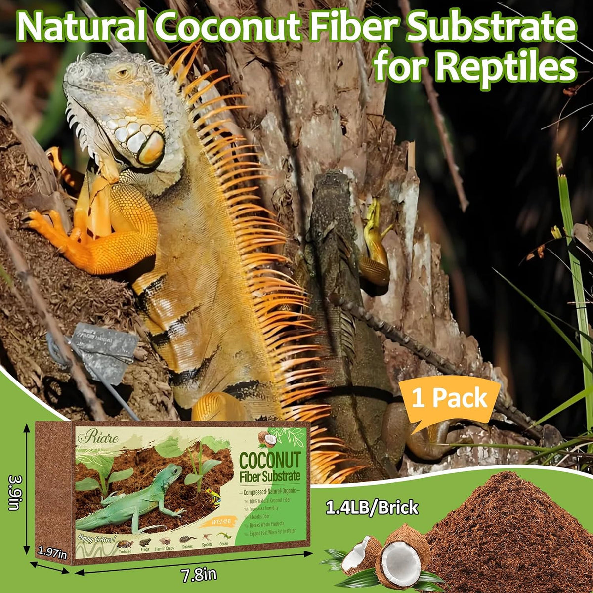 2 Pack Natural Coconut Fiber Substrate - 1 pack - image 2