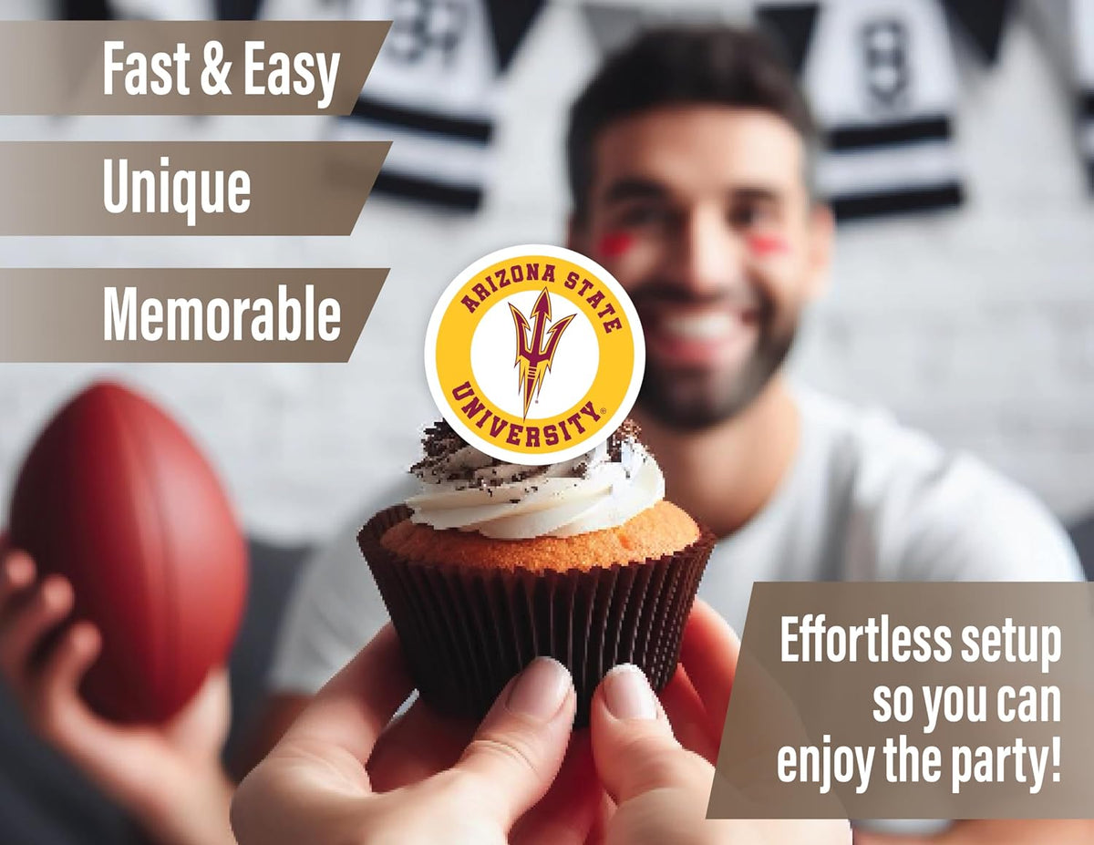 Ohio State Merch Cupcake Toppers & Decorations OSU Party Cake Decor - Arizona State Sun Devils - image 3
