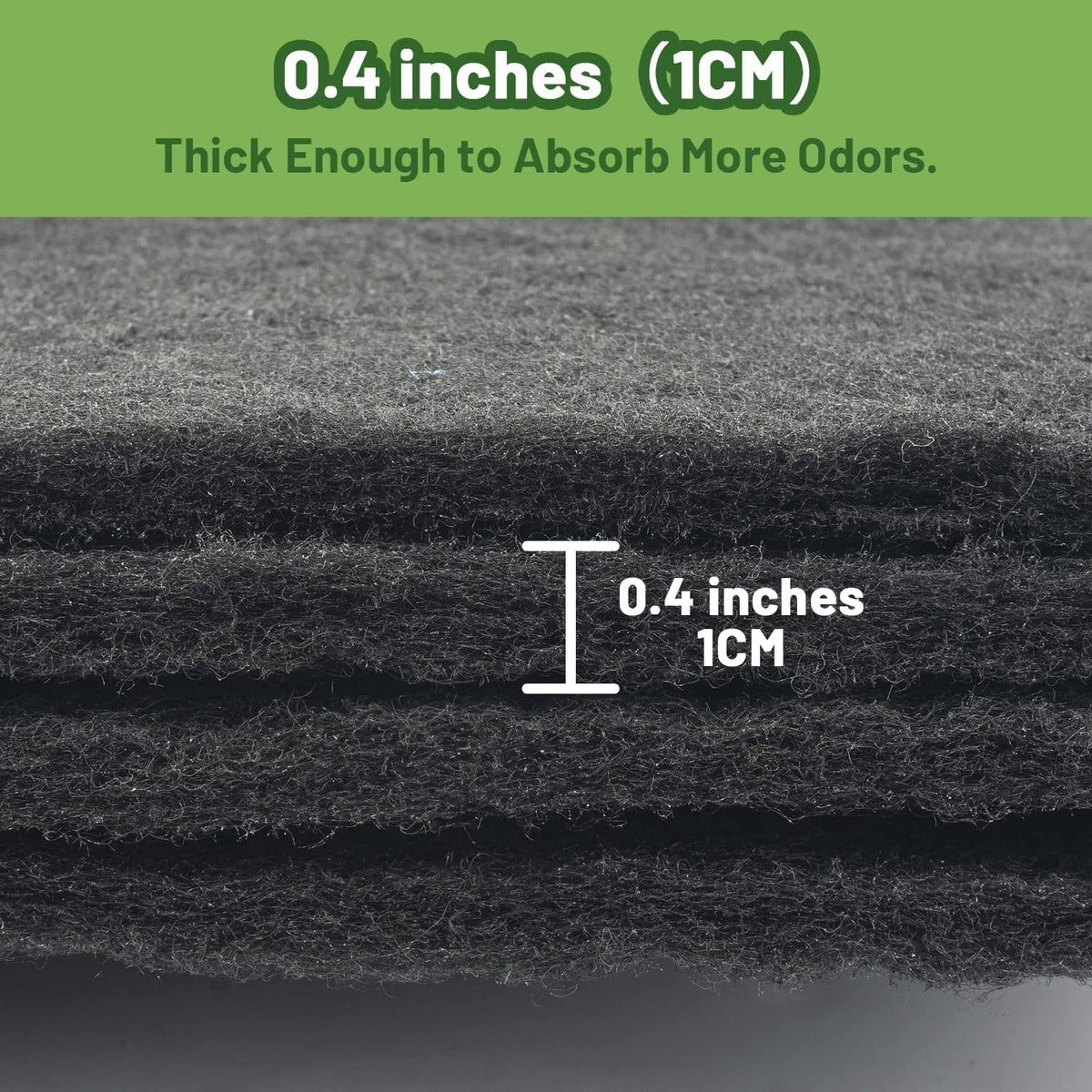 10 Pack Cat Litter Box Charcoal Filters Replacement Carbon Odor - image 3