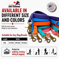 Biothane Leash, Brass, 6 ft x 5/8, Black – Essentials for Dogs - 5/8 / Black - image 2