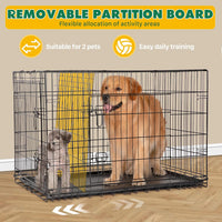 Extra Large Dog Crate 48 Inch Double Door Pet Cage Kennel – Essentials for Dogs - 48.8"L x 29.9"W x 32.9"H / 1P / Double Door - image 4