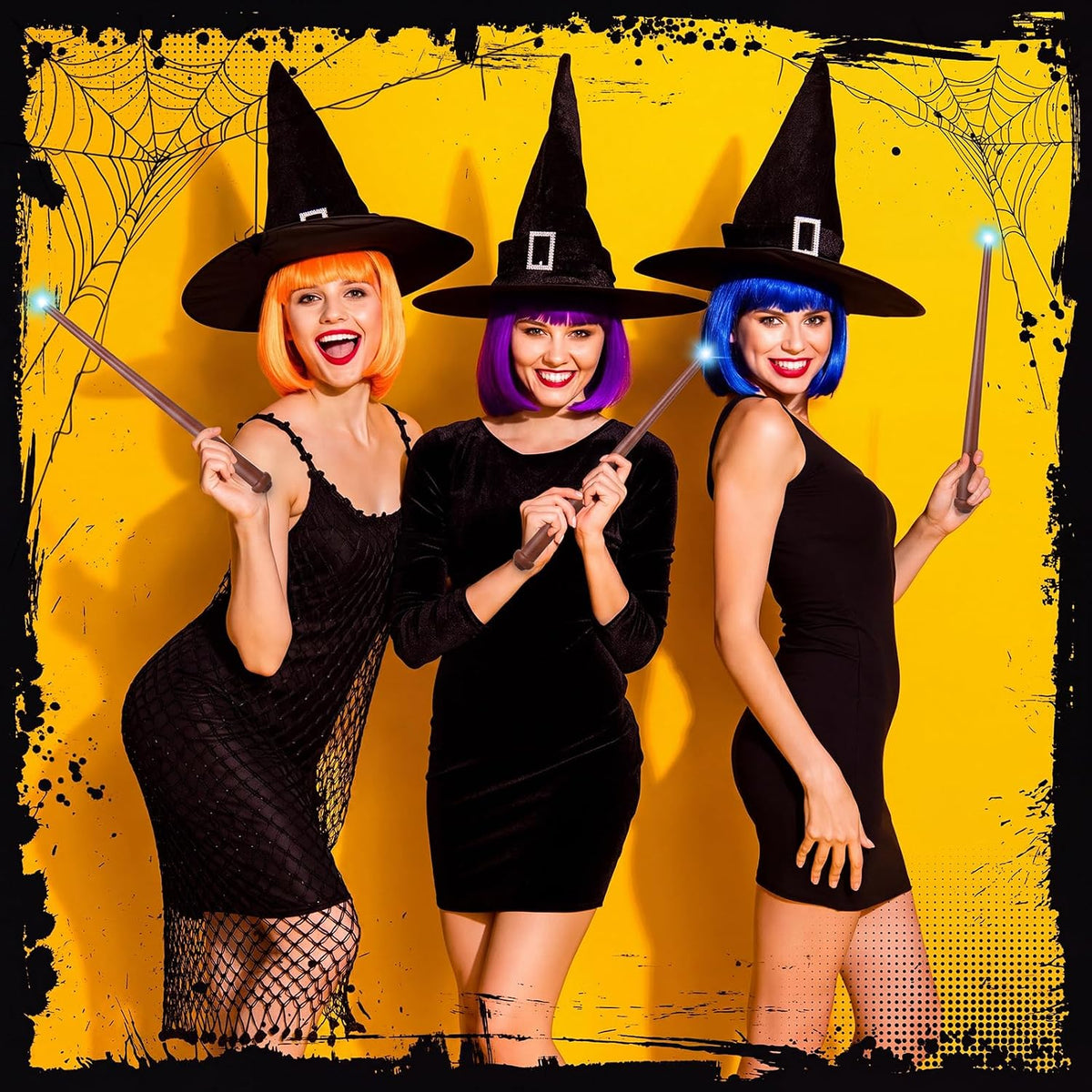 Skylety three light up magic wands in pink, purple and blue - view 23