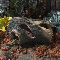 IBWell Aquarium Wood Fish Tank Decorations，Resin Fake Logs Terrarium - 8.3"*3.5"*15.9" - image 2