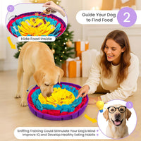 Snuffle Mat for Dogs Adjustable Slow Feeder Bowl Interactive - image 2