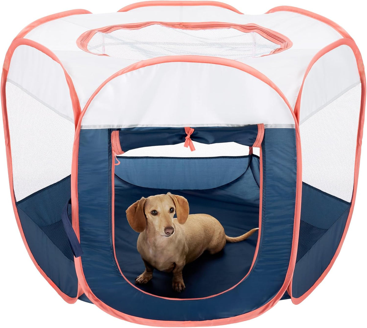 FurHaven Soft-Sided Dog & Cat Playpen - Navy / Medium
