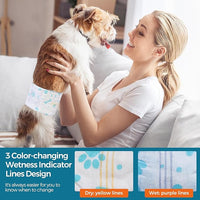 Male Dog Wrap, Disposable Dog Diapers, 40 Count, S (Waist 16.5”-19.7”), Wetness Indicator, Ultra Protection, Leak Proof, Super Absorbent, Soft