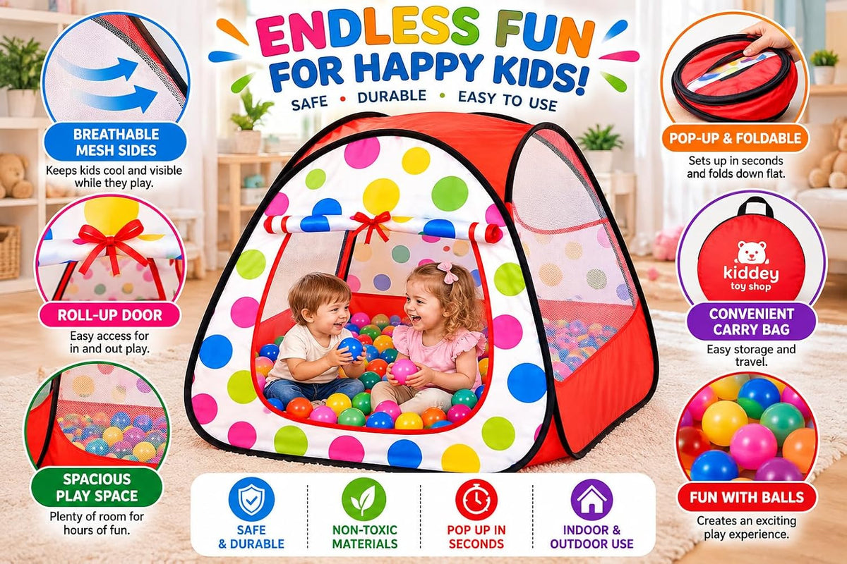 Kiddzery Toddler Ball Pit, Baby Ball Pit - Ball Pit - image 3