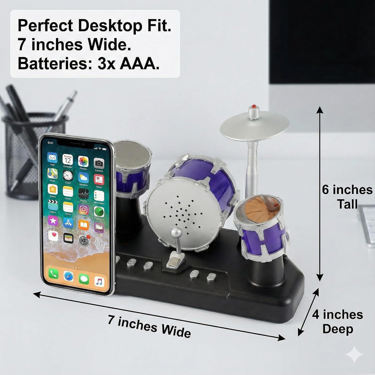 Finger Drum Set Electronic Mini Desktop Small Novelty Toy Desk - image 4