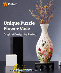 Pintoo Unique 3D Puzzle Vase for Adults - Flowers and Birds / 160 - image 2