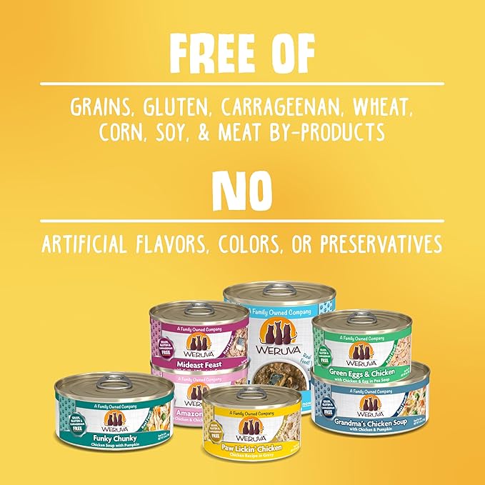 Weruva Classic Cat Food, Variety Pack, Paw Lickin' Pals Wet Cat Food, 3oz Cans (Pack of 24)