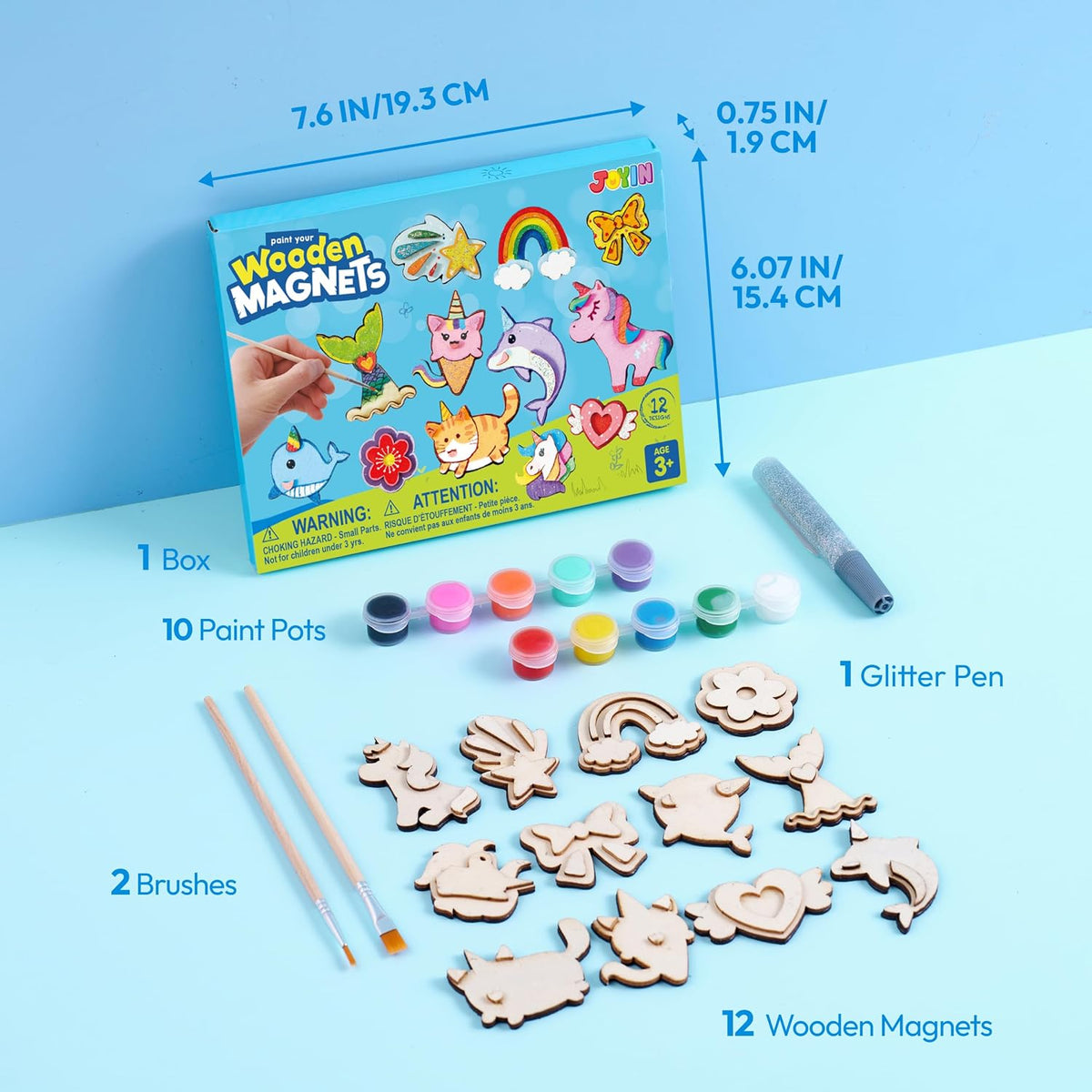 JOYIN 12 Wooden Magnet Painting Kit - Fantasy - image 3